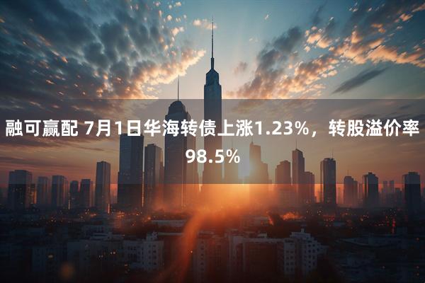 融可赢配 7月1日华海转债上涨1.23%，转股溢价率98.5%